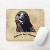 Tapis De Souris Amusants Bald Eagle Mauvaise Attitude Faune (Avec souris)