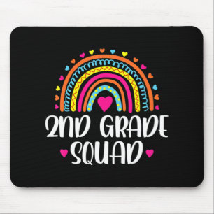 Tapis De Souris Amusants d'équipe de 2e année Rainbow Lover Retour