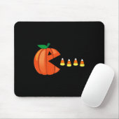 Tapis De Souris Amusants Halloween Citrouille Manger Candy Corn (Avec souris)
