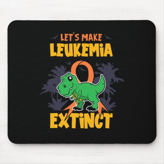 Tapis De Souris Amusants rendre la leucémie disparate conception (Devant)
