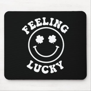 Tapis De Souris Amusants Sentiment Lucky Sourire Face Saint Patric
