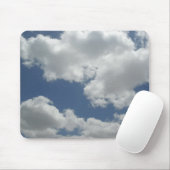 Tapis De Souris Amusement blanc d'impression de nuages de ciel (Avec souris)