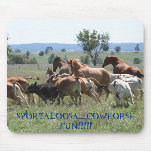 Tapis De Souris Amusement de Cowhorse (Devant)