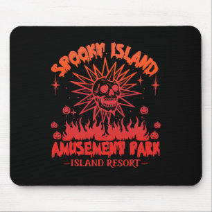 Tapis De Souris Amusement Halloween Éffrayant Island Est 2002 P