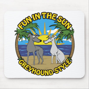 TAPIS DE SOURIS AMUSER DANS LE STYLE GREYHOUND SUN
