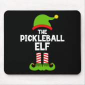 Tapis De Souris Amusez-Vous Pickleball Elf Christmas Matching Fami (Devant)