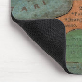 Tapis De Souris Analyse géographique de l'État de New York (Coin)