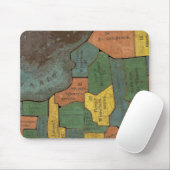 Tapis De Souris Analyse géographique de l'État de New York (Avec souris)