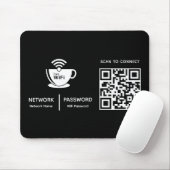 Tapis De Souris Analyser le code QR Wifi pour connecter le logo de (Avec souris)