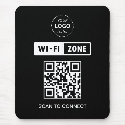Tapis De Souris Analyser le logo professionnel QR Code Wifi pour s (Devant)