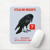 Tapis De Souris Analyste en intelligence d'affaires Crow (Avec souris)