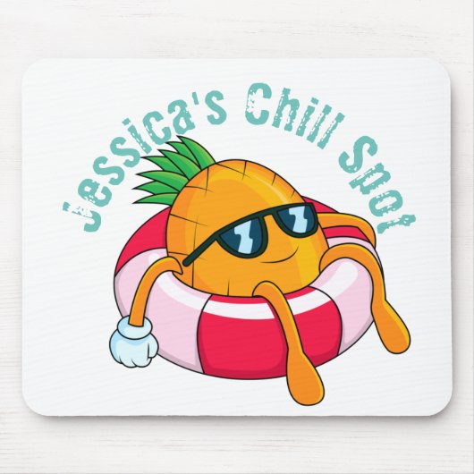 Tapis De Souris Ananas cool (Devant)
