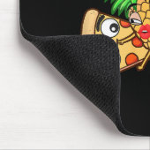 Tapis De Souris Ananas Drôle Sur Pizza (Coin)