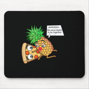 Tapis De Souris Ananas Drôle Sur Pizza