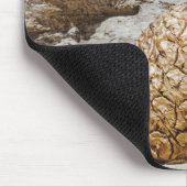 Tapis De Souris Ananas en or sur la plage (Coin)