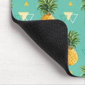 Tapis De Souris Ananas lumineux sur le motif géométrique (Coin)