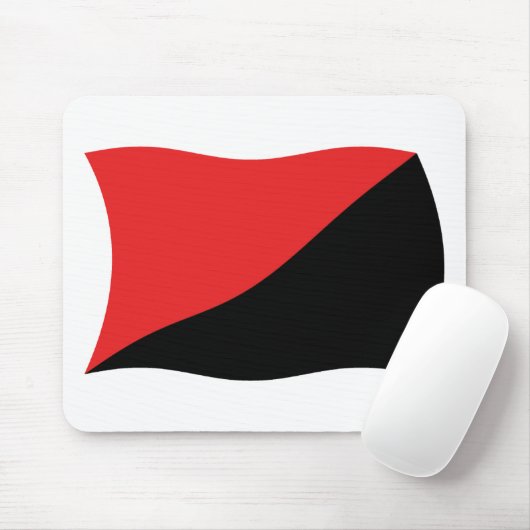 Tapis De Souris Anarcho-Syndicalisme Drapeau Mousepad (Avec souris)