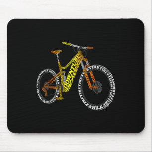 Tapis De Souris Anatomie de vélo Vélo de montagne Pièces Mtb drôle
