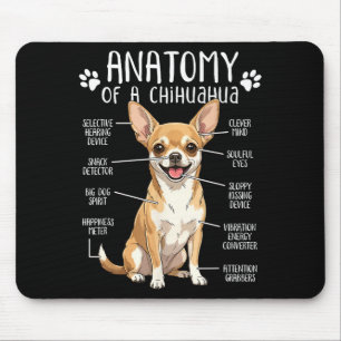 Tapis De Souris Anatomie drôle de Chihuahua d'un propriétaire de c