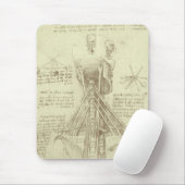 Tapis De Souris Anatomie humaine colonne vertébrale par Leonardo d (Avec souris)