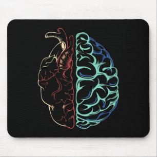 Tapis De Souris Anatomie Santé mentale Cerveau Coeur Neurodiversit