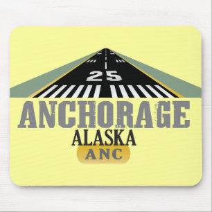 Tapis De Souris Anchorage Alaska - piste de l'aéroport
