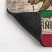 Tapis De Souris Ancien drapeau de la Californie en bois (Coin)