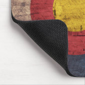 Tapis De Souris Ancien drapeau en bois du Colorado (Coin)