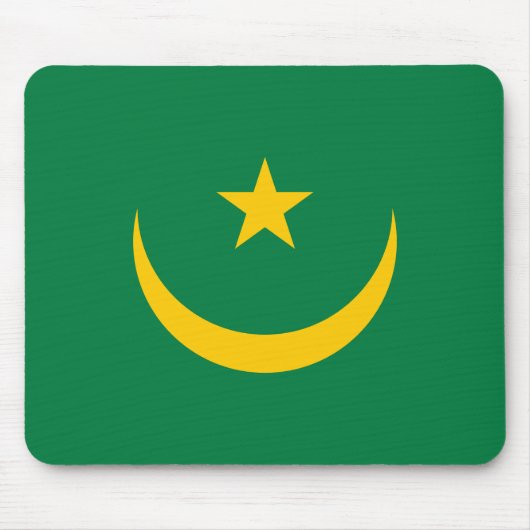 Tapis De Souris Ancien drapeau mauritanien (Devant)