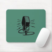 Tapis De Souris Ancien microphone (Avec souris)