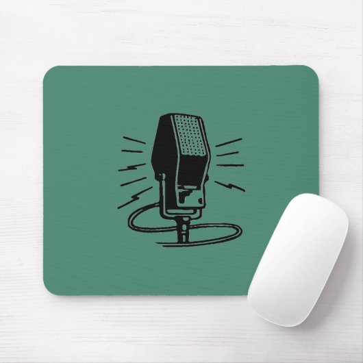 Tapis De Souris Ancien microphone (Avec souris)