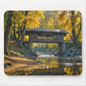 Tapis De Souris Ancien Pont En Bois En Automne (Devant)