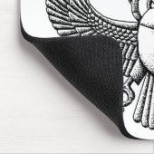 Tapis De Souris Ancien Scarab égyptien noir et blanc (Coin)