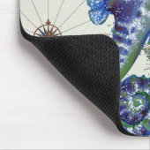 Tapis De Souris Ancienne carte de Seahorse (Coin)