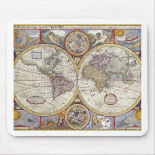 Tapis De Souris Ancienne carte du monde
