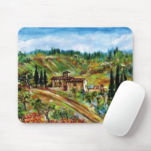 TAPIS DE SOURIS ANCIENNE FERME EN CHIANTI -TOSCANE (Avec souris)