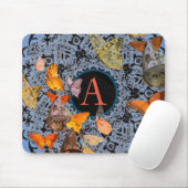 TAPIS DE SOURIS ANCIENNE LACE MOTIF MOUSE PAD CUSTOM INITIAL (Avec souris)