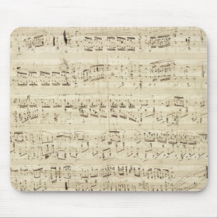 Tapis De Souris Anciennes Notes de Musique - Partition de Chopin