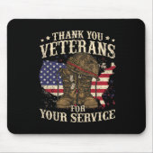 Tapis De Souris Anciens Combattants Mercis Pour Votre Jour Des Anc (Devant)