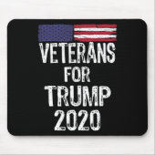Tapis De Souris Anciens Combattants Pour Trump Élections 2020 Anti (Devant)