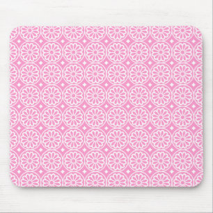 Tapis De Souris Ancient Egyptian Flowers - Pink