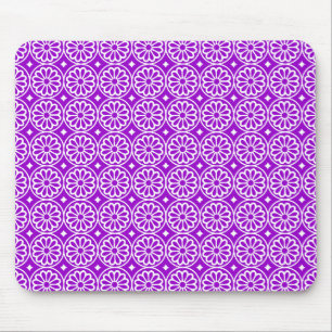 Tapis De Souris Ancient Egyptian Flowers - Purple