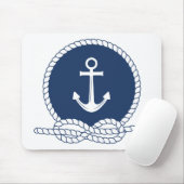 Tapis De Souris Ancre et corde élégantes (Avec souris)