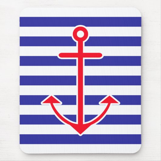 Tapis De Souris Ancre nautique classique (Devant)