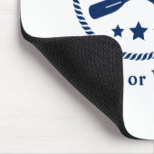 Tapis De Souris Ancre nautique et aviron avec capitaine bateau ou  (Coin)