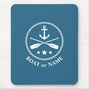 Tapis De Souris Ancre nautique et aviron Pagaies Votre bateau ou v