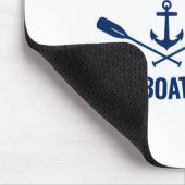 Tapis De Souris Ancre nautique Oars Helm Capitaine et nom du batea (Coin)