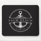 Tapis De Souris Ancre nautique Palm Beach Floride 1960 (Devant)