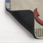 Tapis De Souris ancre rouge avec bandes bleu marine (Coin)