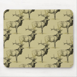 Tapis De Souris Andouillers de chasse de grand jeu de faune de